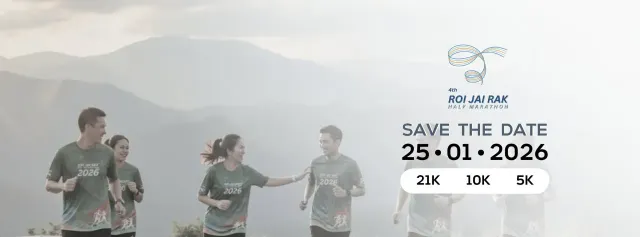 Roi Jai Rak half marathon 4th's banner
